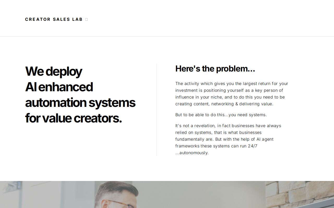 Creator Sales Lab 🧪